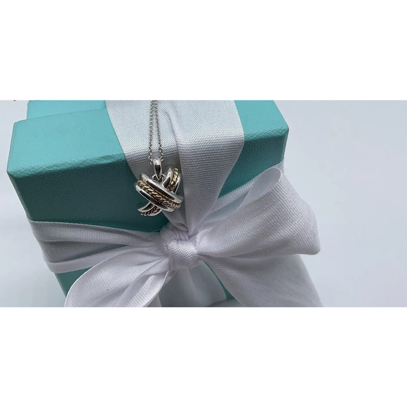 Vintage Tiffany & Co. Sterling Silver and 18 Karat Yellow...